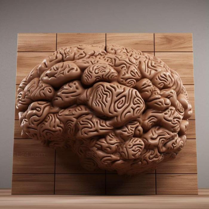 Узоры и декор (Крошечные мозги 1, PATTERN_1865) 3D модель для ЧПУ станка